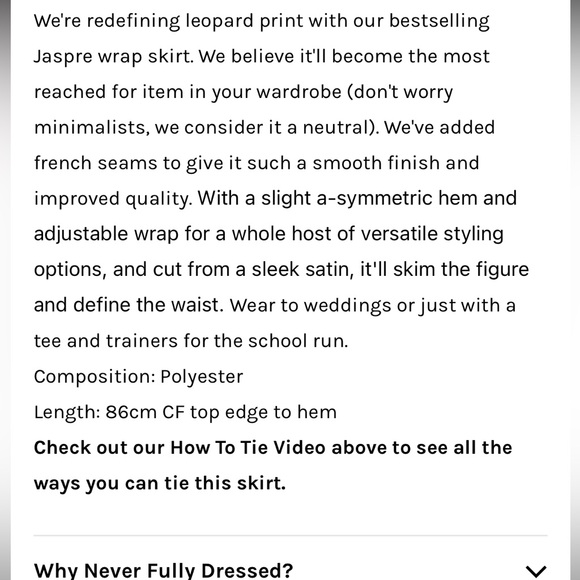 Never Fully Dressed Brown Leopard Jaspre Skirt - Picture 4 of 6